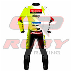 Fabio Di Giannantonio VR46 Pertamina Enduro 2024 MotoGP Race Suit Back View