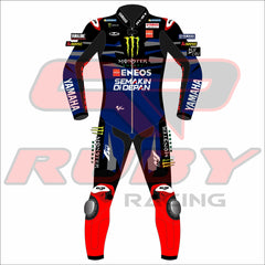 Fabio Quartararo 2024 Monster Energy Yamaha MotoGP Race Suit Front View