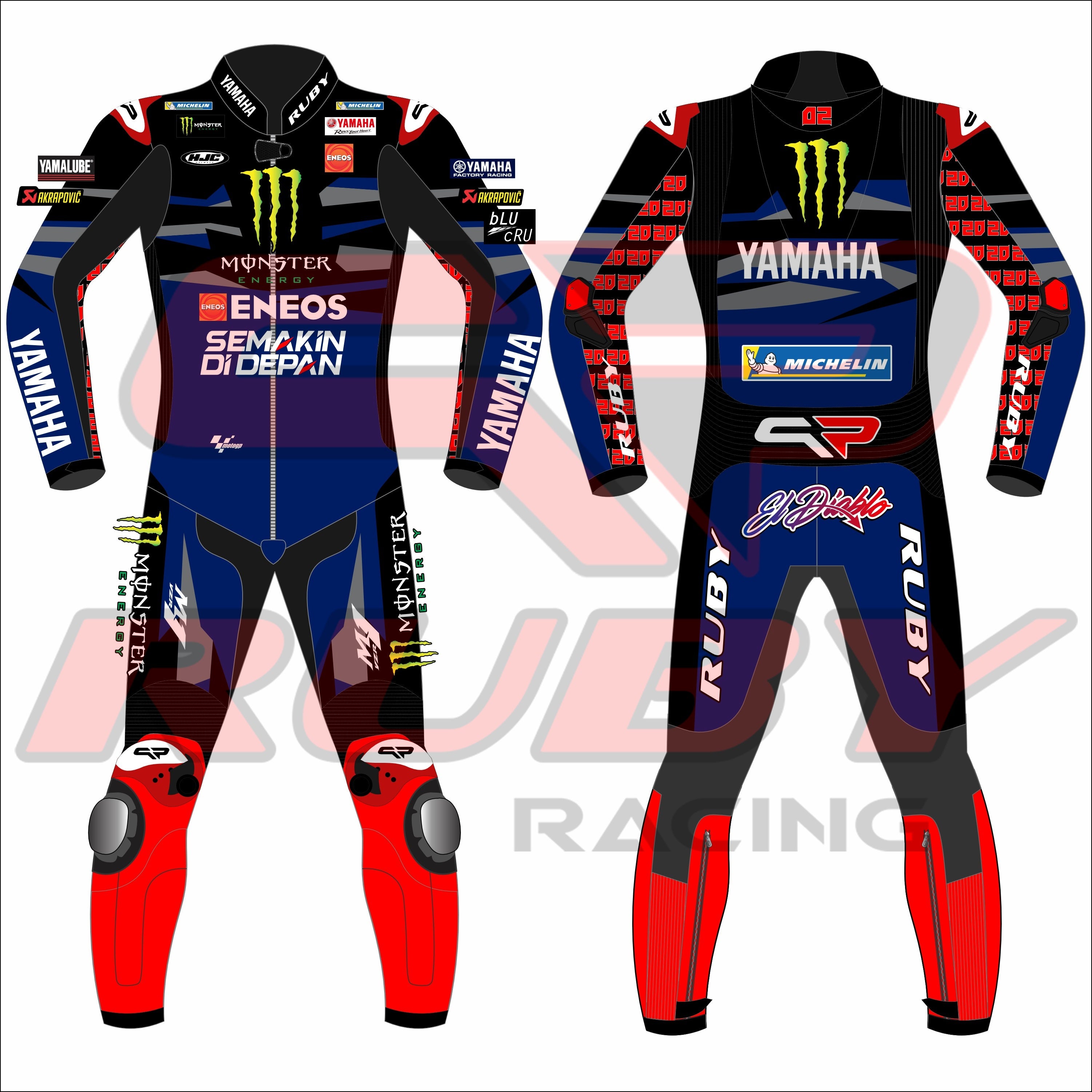 Fabio Quartararo 2024 Monster Energy Yamaha MotoGP Race Suit