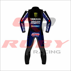 Fabio Quartararo Monster Energy MotoGP 2021 Racing Suit Back View