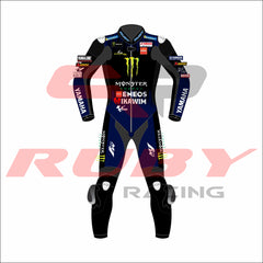 Fabio Quartararo Monster Energy MotoGP 2021 Racing Suit Front View