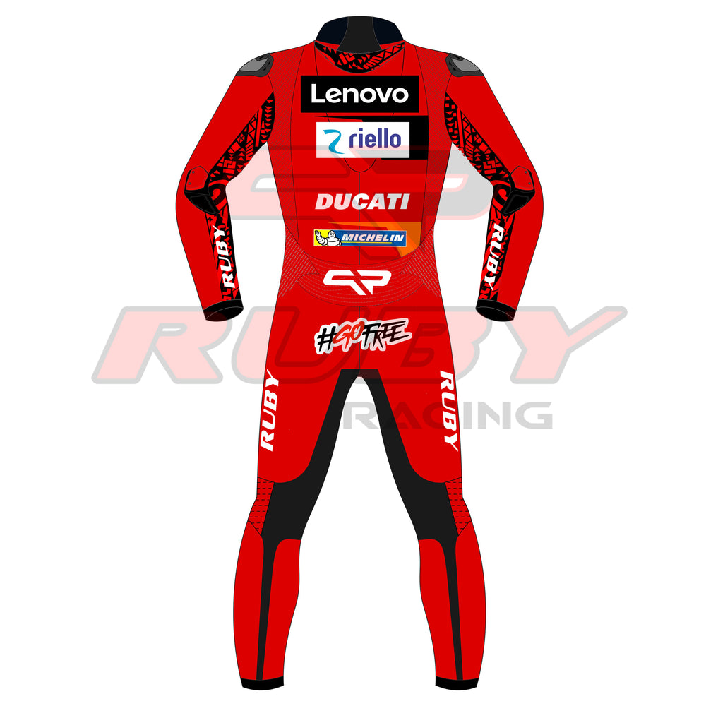 Francesco Bagnaia Ducati Motogp 2023 Race Suit Back