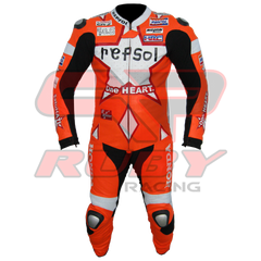Honda Repsol MotoGP Racing Leather Suit Front View