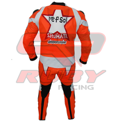 Honda Repsol MotoGP Racing Leather Suit Back View