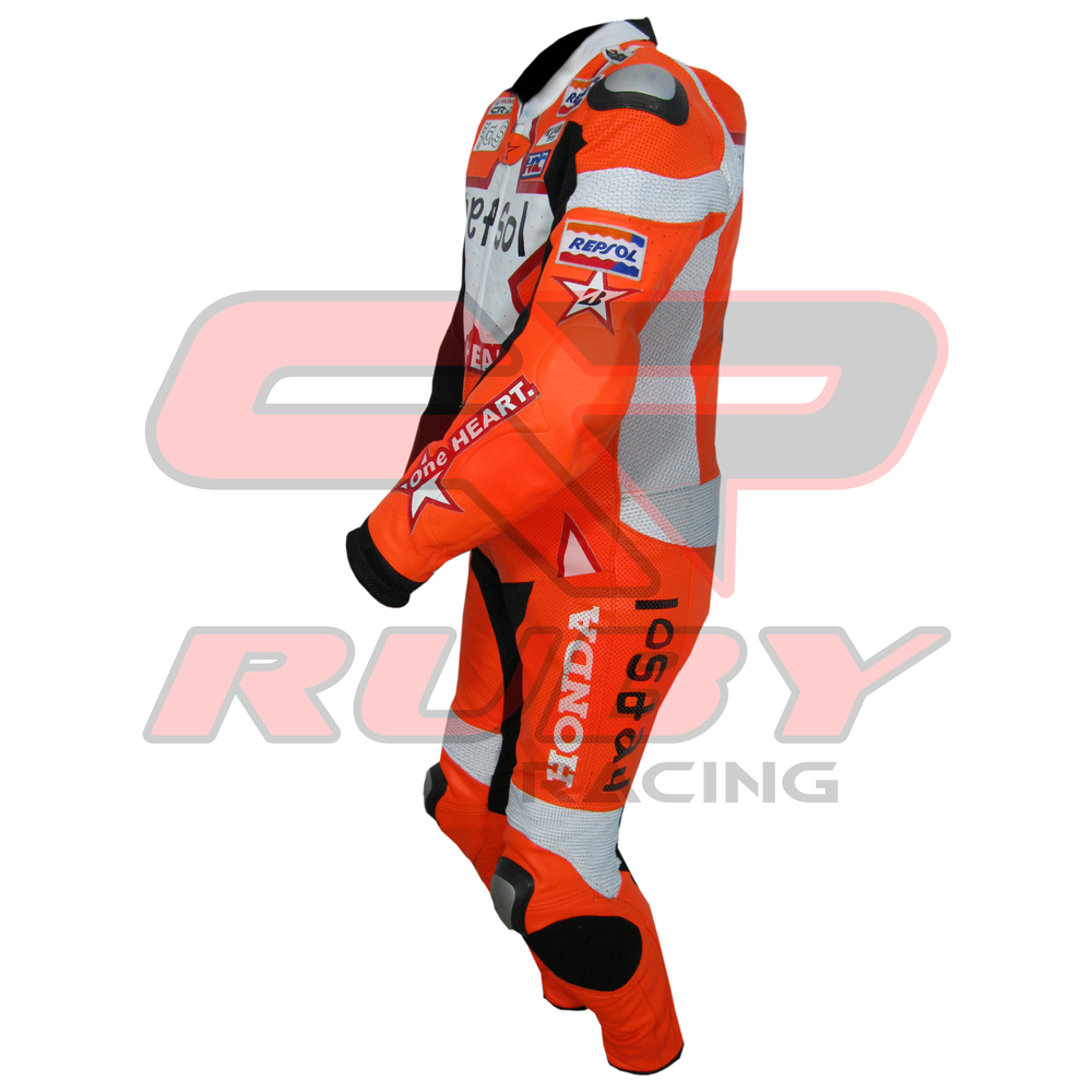 Honda Repsol MotoGP Racing Leather Suit Left View