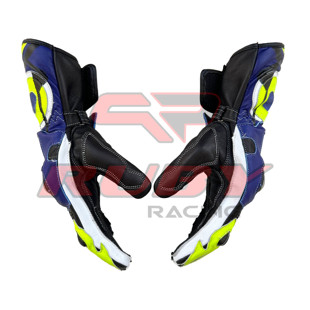 Suzuki GSX Leather Motorbike Racing Gloves