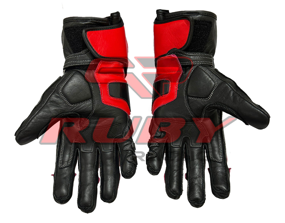 Aprilia Rsv4 Men Motorbike Racing Leather Gloves