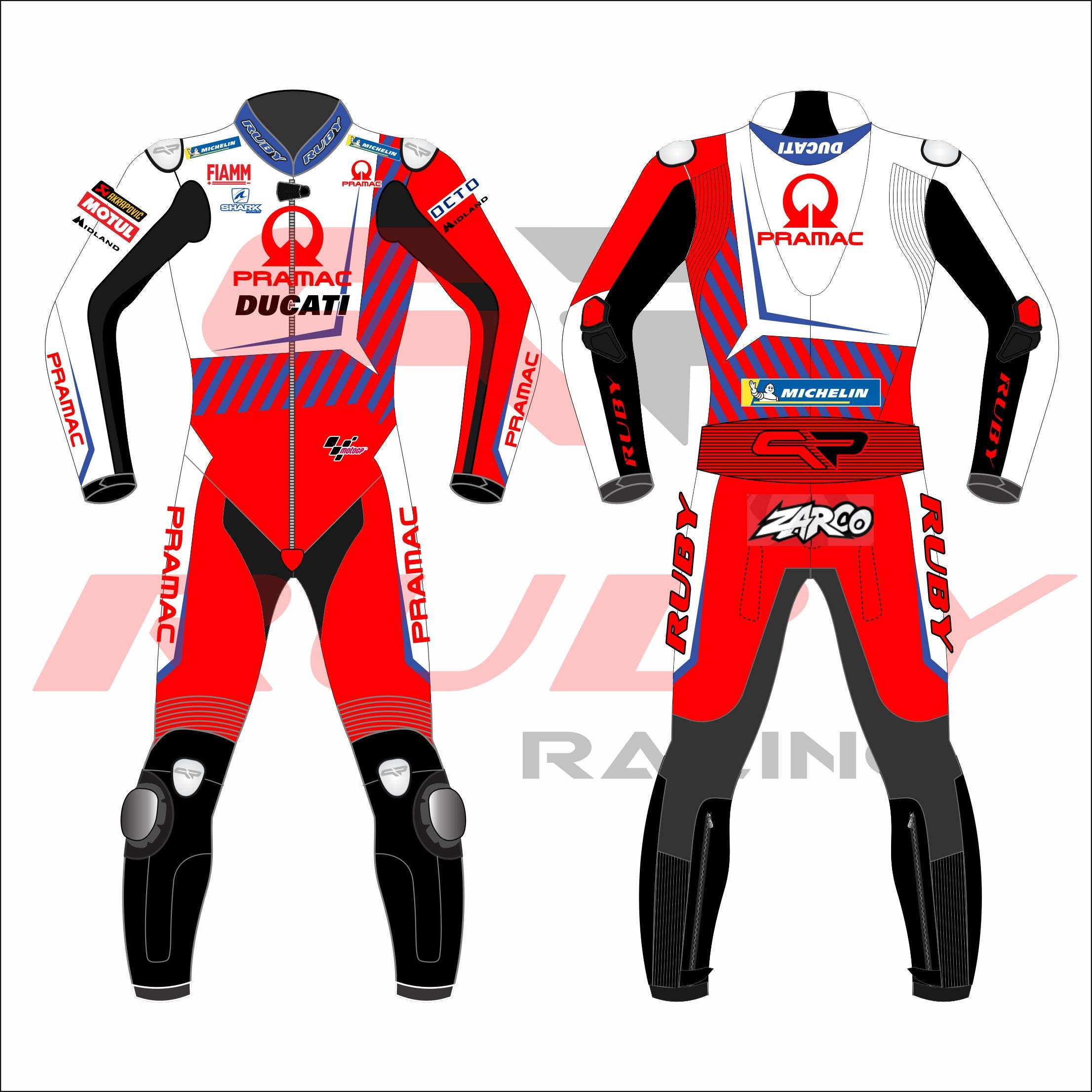 Johann Zarco Ducati Paramac MotoGP 2021 Race Suit
