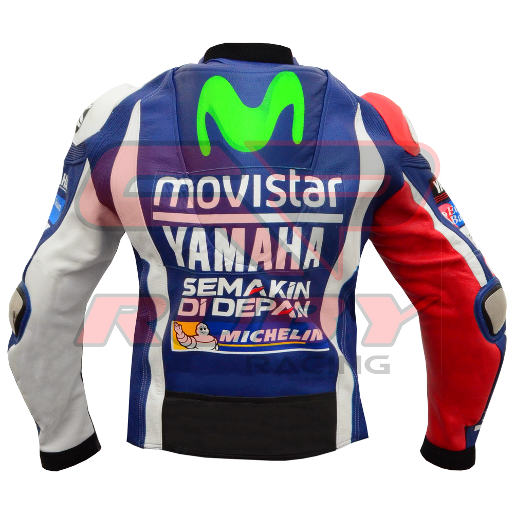 Jorge Lorenzo Motorbike Riding Jacket Back