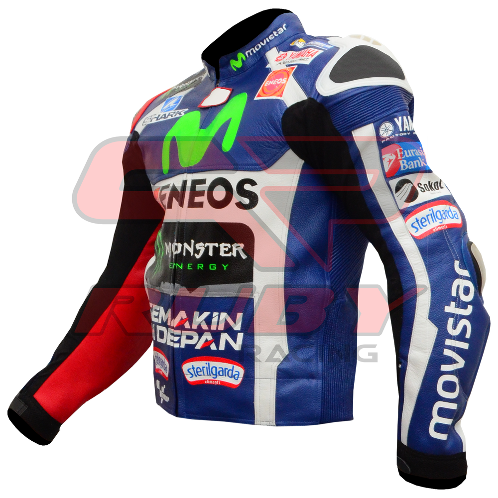 Jorge Lorenzo Motorbike Riding Jacket Front Left Side
