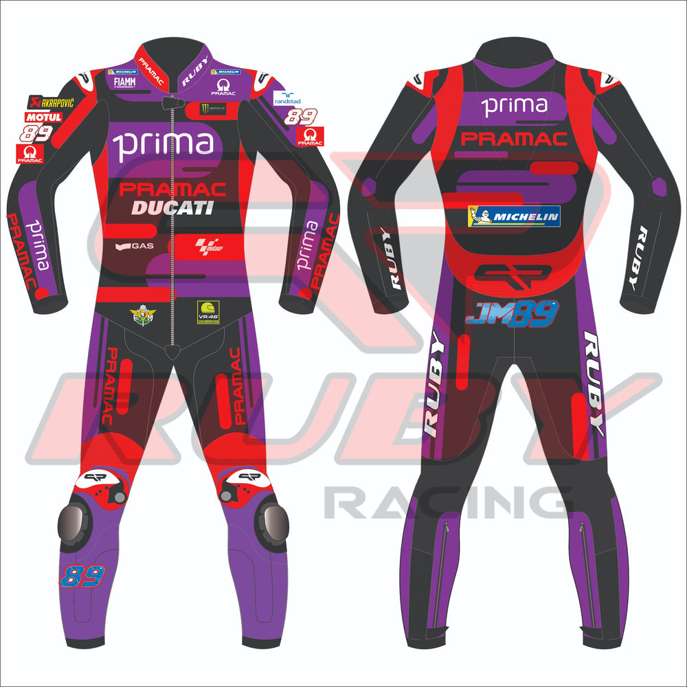 Jorge Martin Ducati Pramac MotoGP 2024 Race Suit