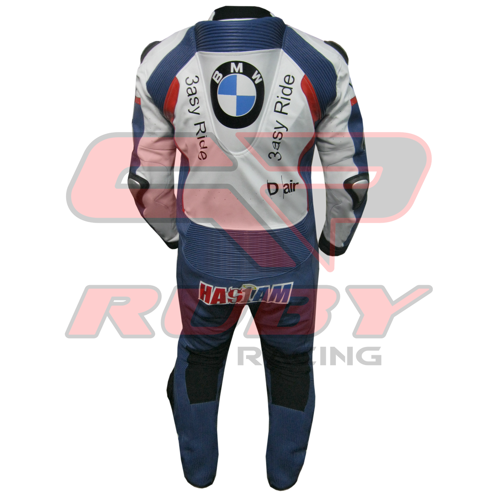 Leon Haslam BMW Motorbike Racing Suit Back View