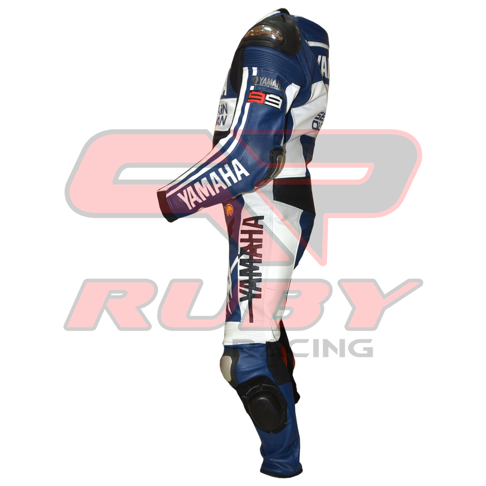 Lorenzo Motorbike Racing Leather Suit Left View