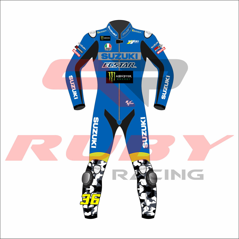 Joan Mir Suzuki Ecstar 2021 MotoGP Suit Front View