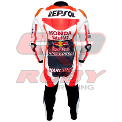 Marc Marquez Honda Repsol MotoGP 2015 Racing Leather Suit Back View