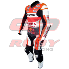 Marc Marquez Honda Repsol MotoGP 2015 Racing Leather Suit Left View
