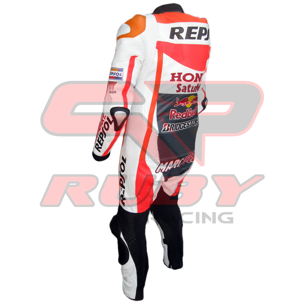 Marc Marquez Honda Repsol MotoGP 2015 Racing Leather Suit Back View-2