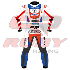Miguel Oliveira 2024 Aprilia Motorbike Race Suit Back View