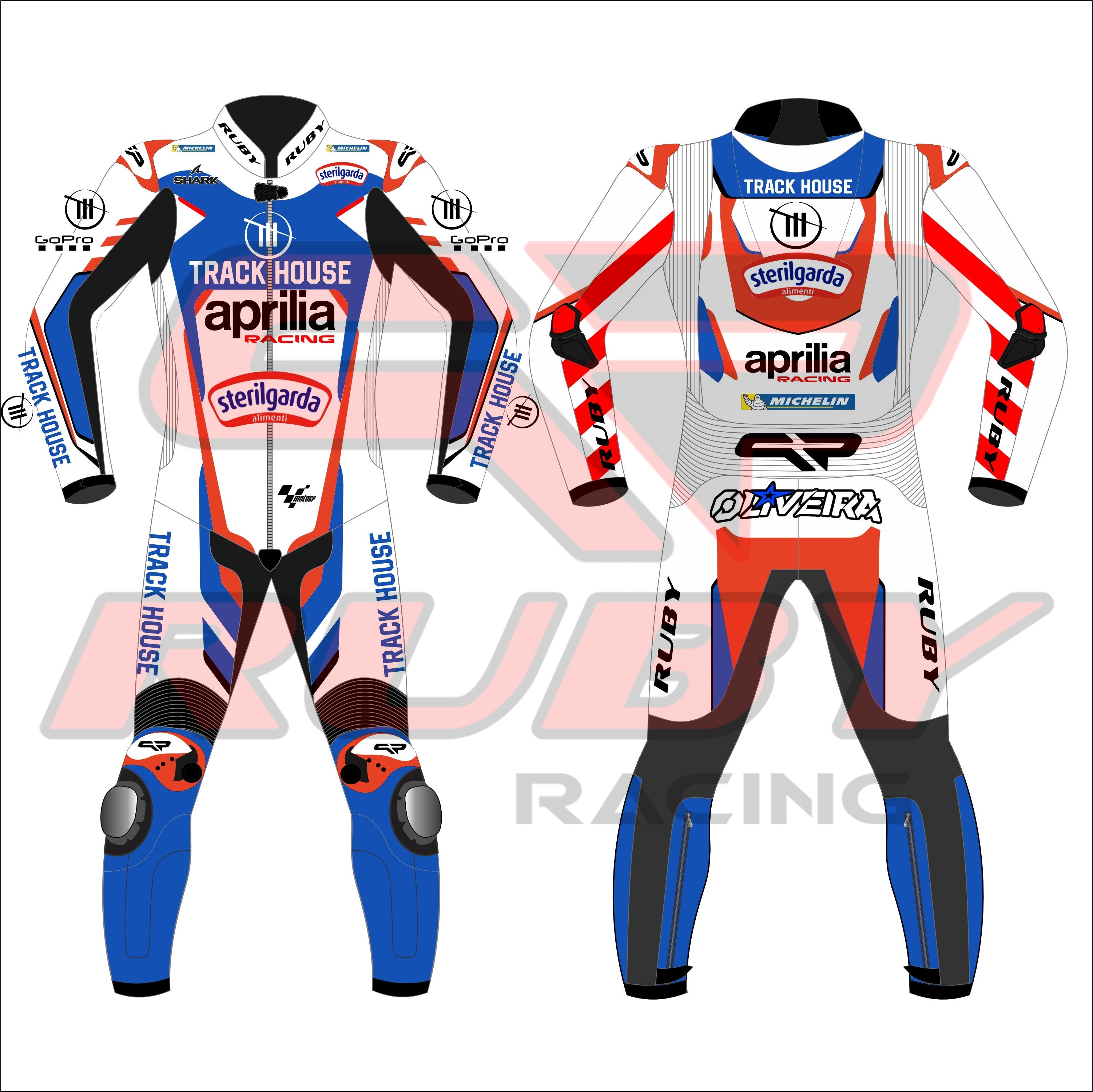 Miguel Oliveira 2024 Aprilia Motorbike Race Suit