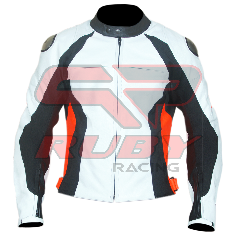 Motorbike Racing Leather Jacket  Front