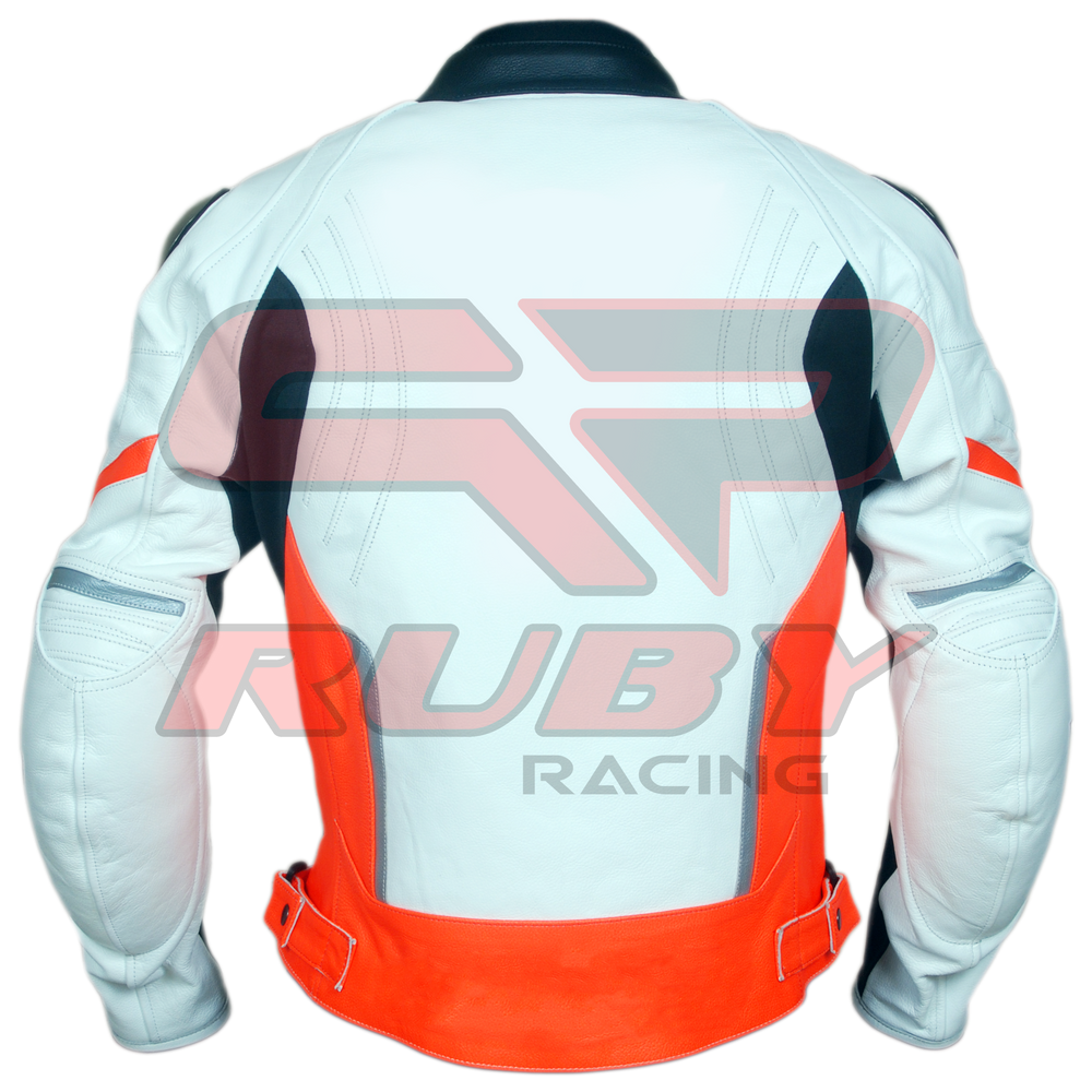 Motorbike Racing Leather Jacket Back