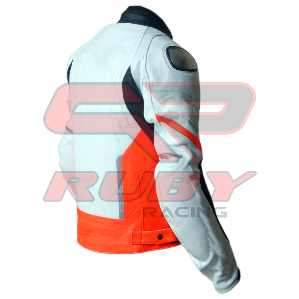 Motorbike Racing Leather Jacket Backwards