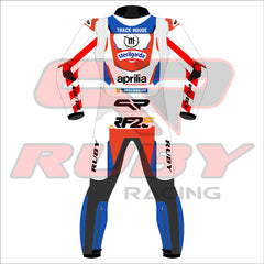 Raúl Fernández 2024 Aprilia Trackhouse Motorbike Race Suit Back View