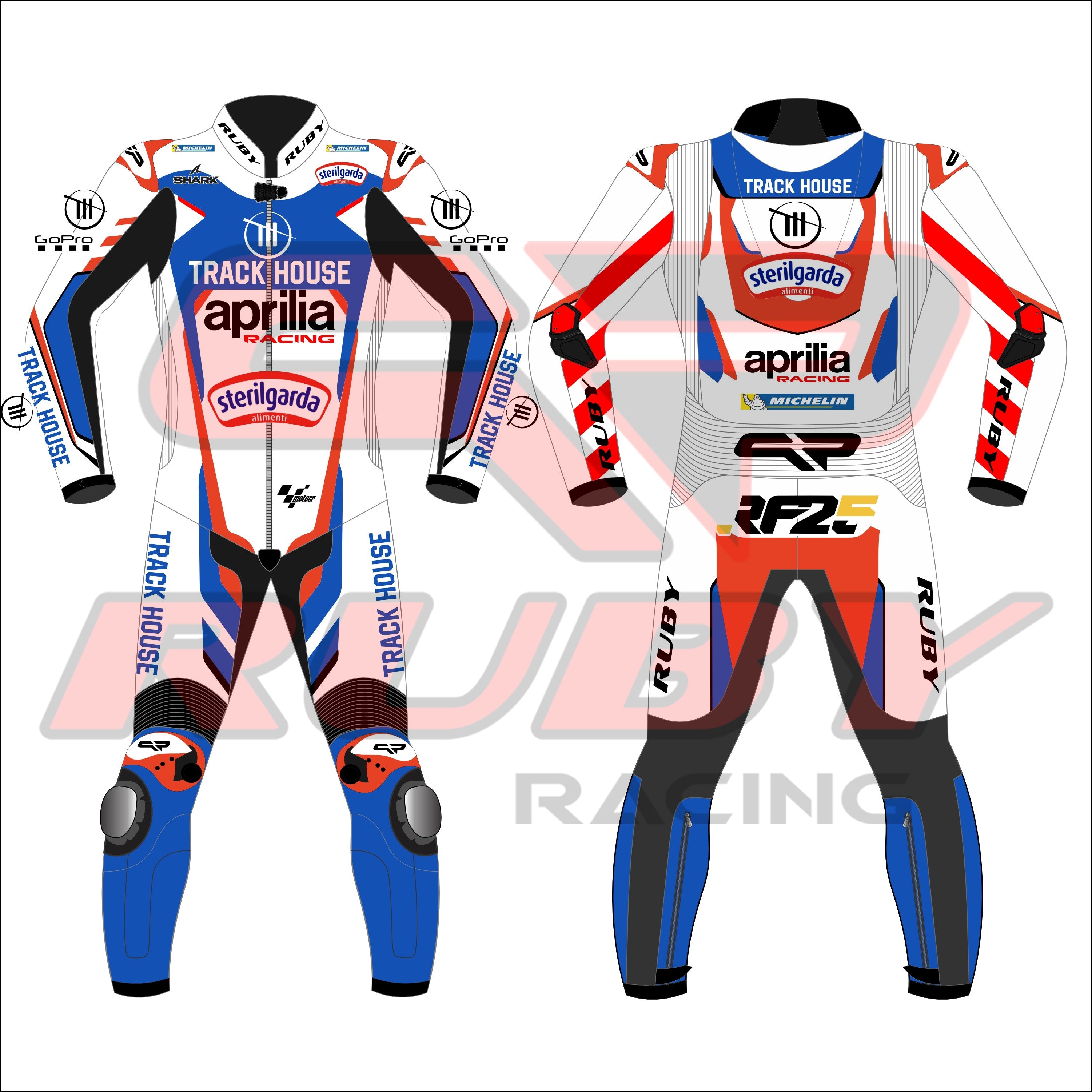 Raúl Fernández 2024 Aprilia Trackhouse Motorbike Race Suit