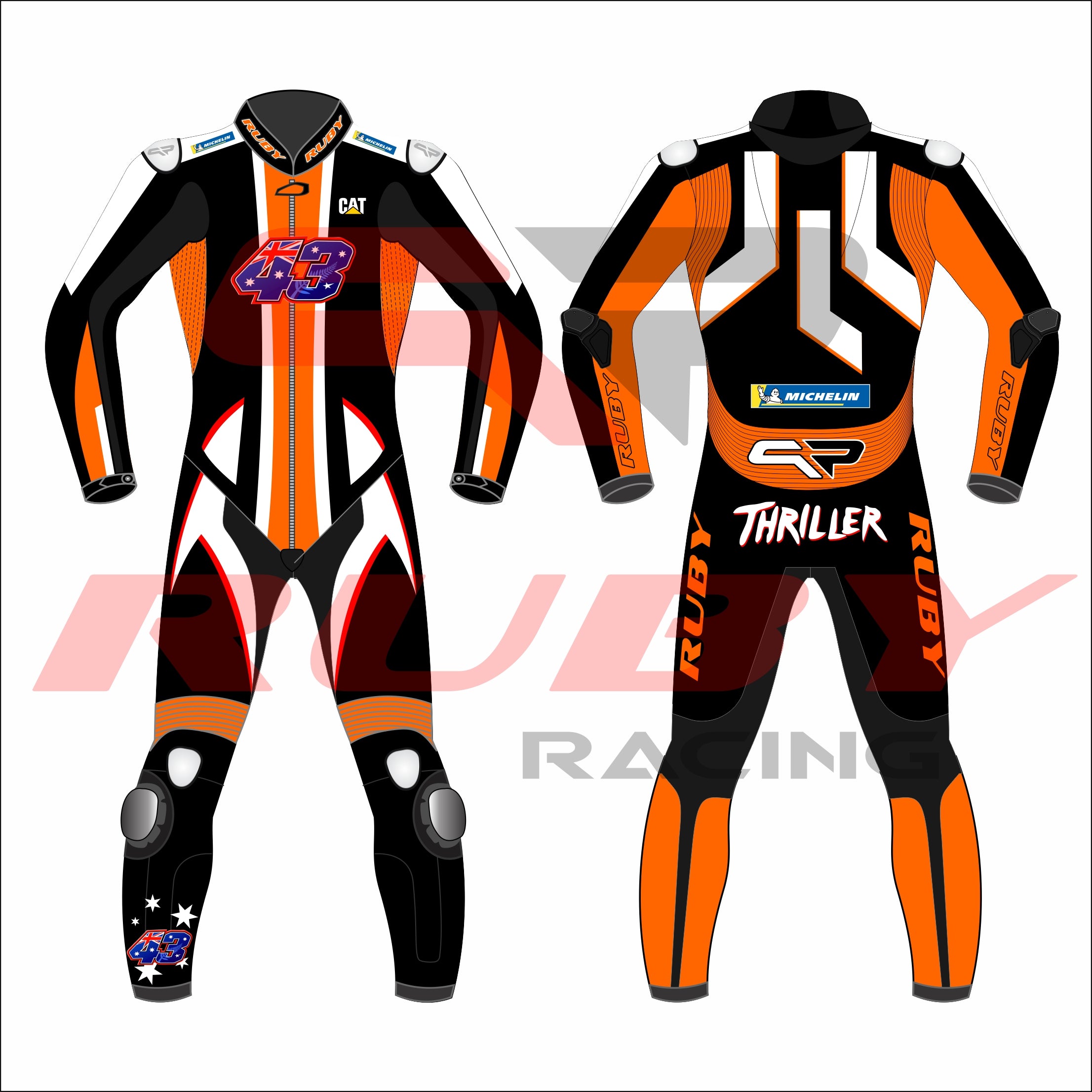  Suit Jack Miller KTM Winter Test 2022 Race Suit