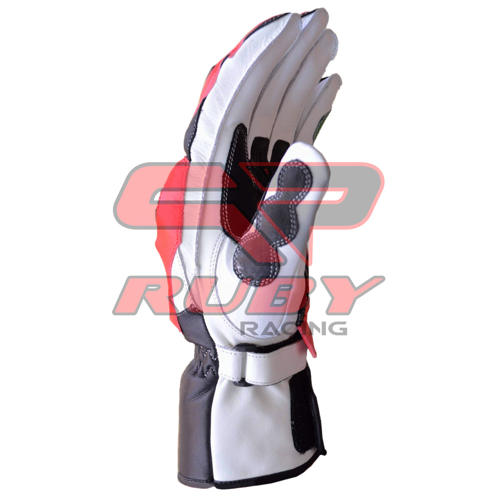Tom Sykes KNinja Motorbike Racing Leather Biker Gloves Right