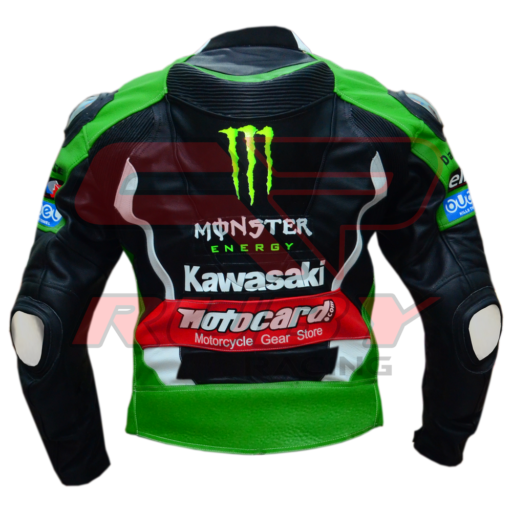 Tom Sykes Kawasaki Motorbike Jacket Back view