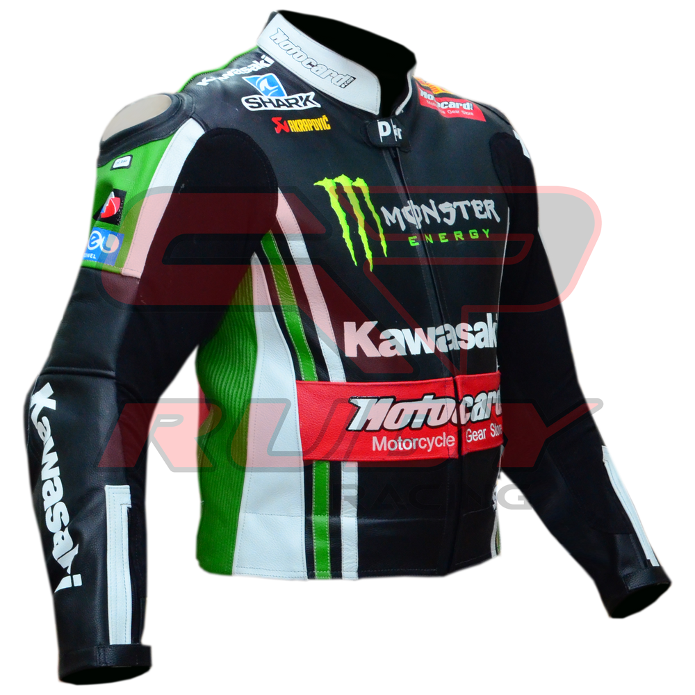 Tom Sykes Kawasaki Motorbike Jacket front right view