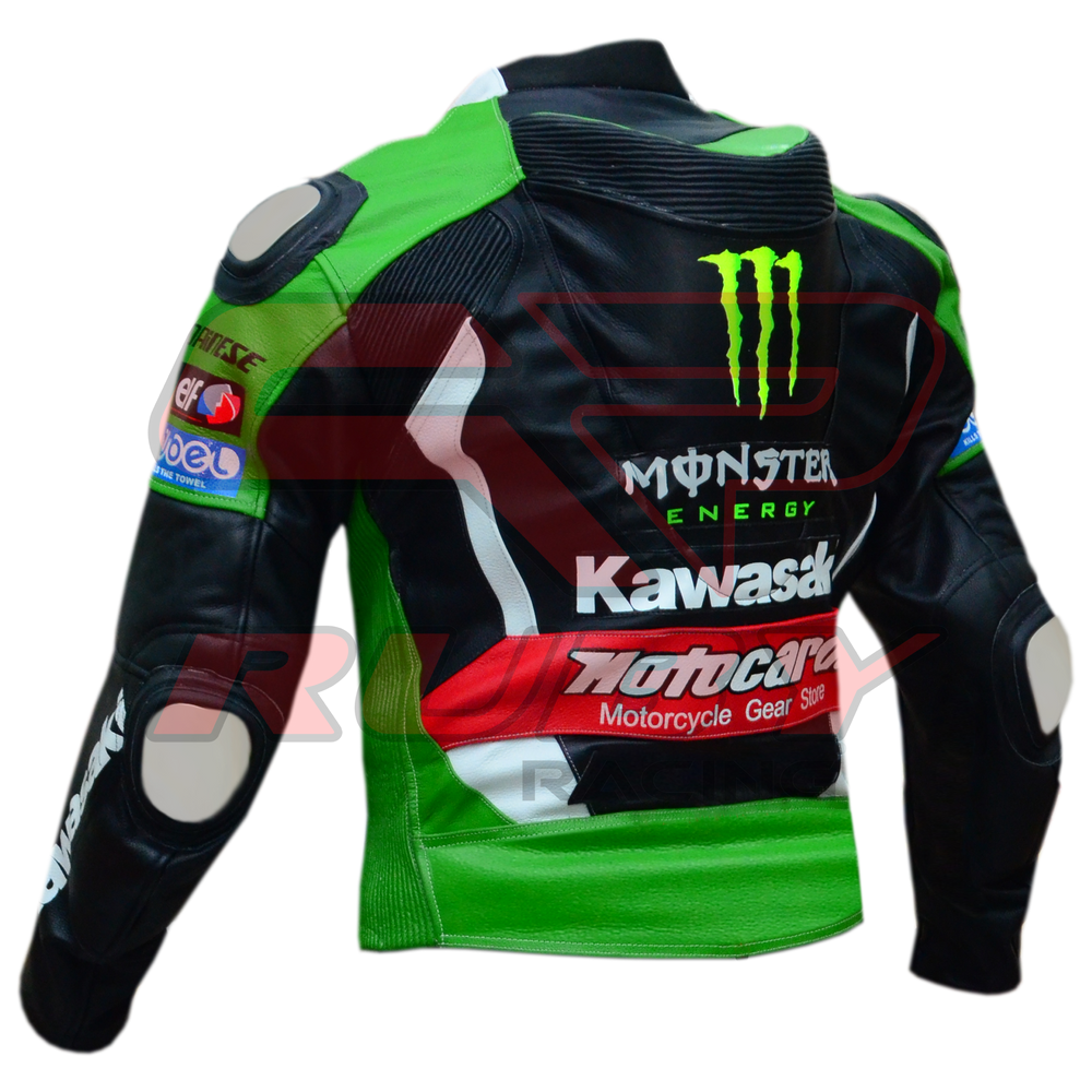 Tom Sykes Kawasaki Motorbike Jacket back left view
