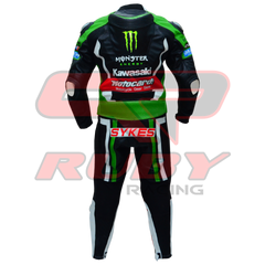 Tom Sykes 2011 KNinja Two Piece Motorbike Riding Suit Back View