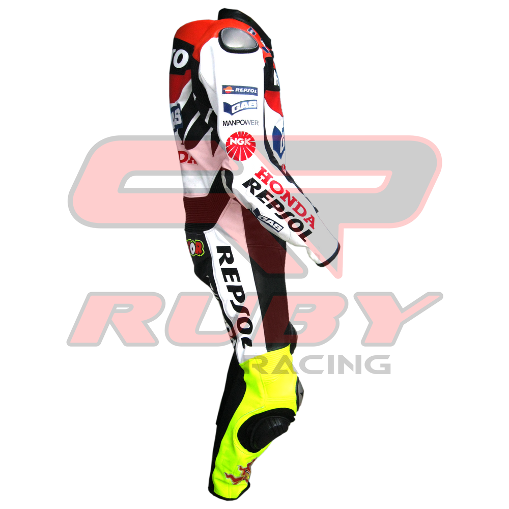 Repsol Motorbike Racing Leather Biker Suit Right View