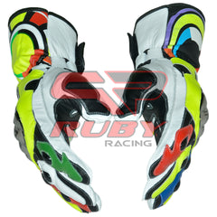 Rossi Mens Motorbike Gloves 3