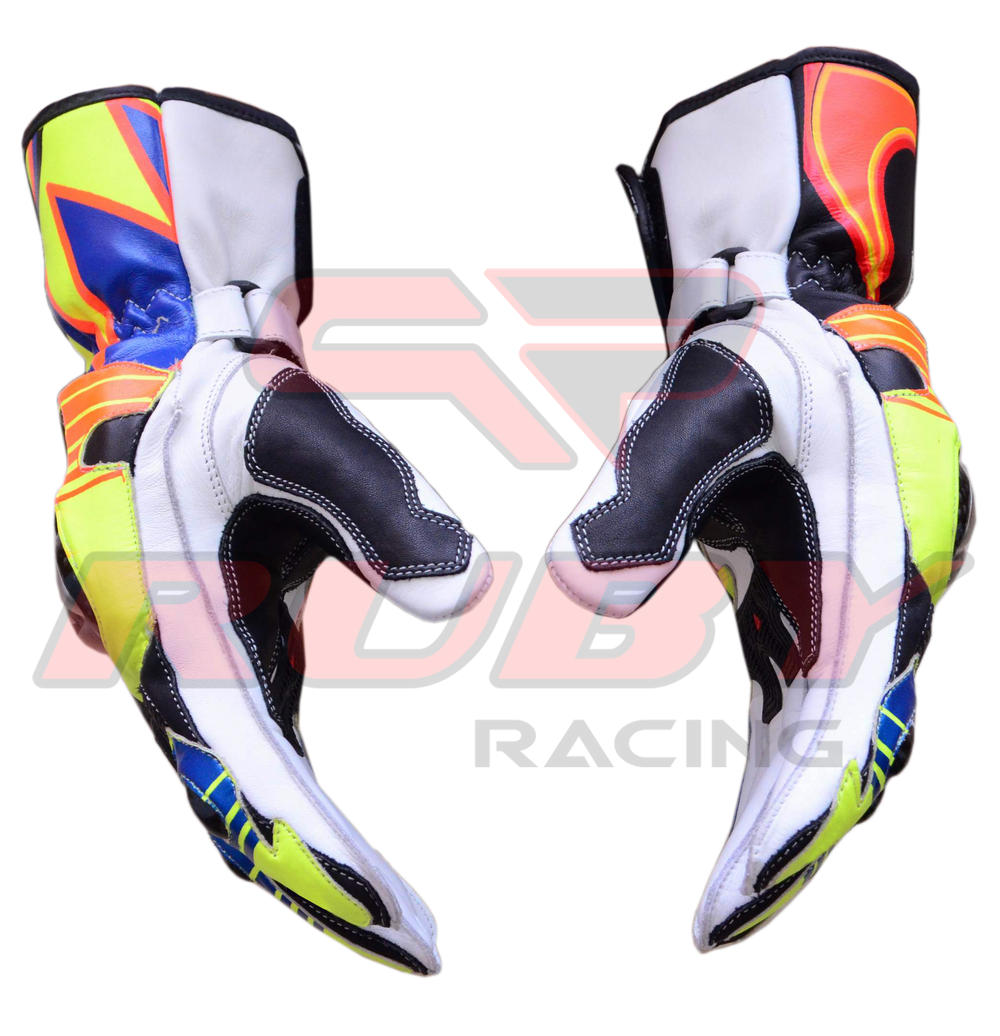 Rossi Motorbike Racing Leather Gloves Motorbike 2