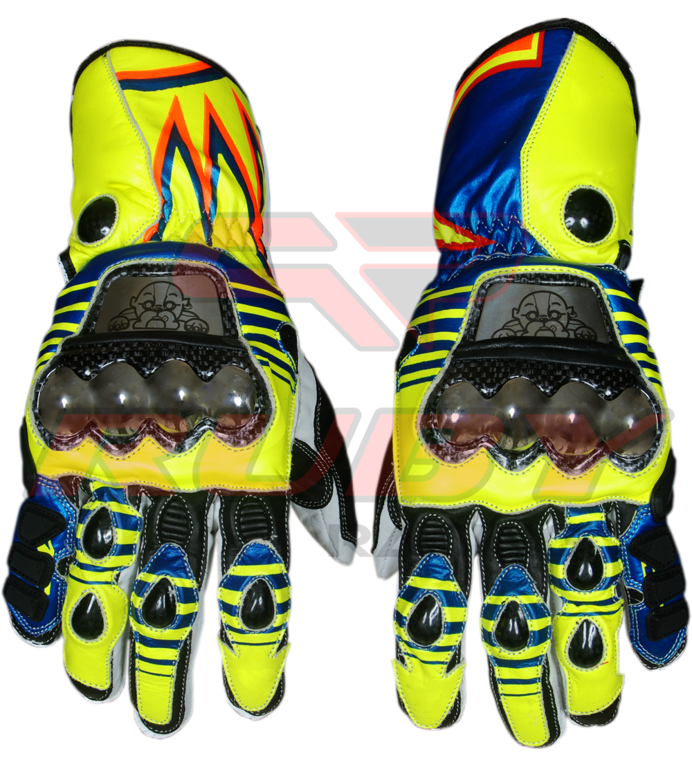 Rossi Motorbike Racing Leather Gloves Motorbike 4