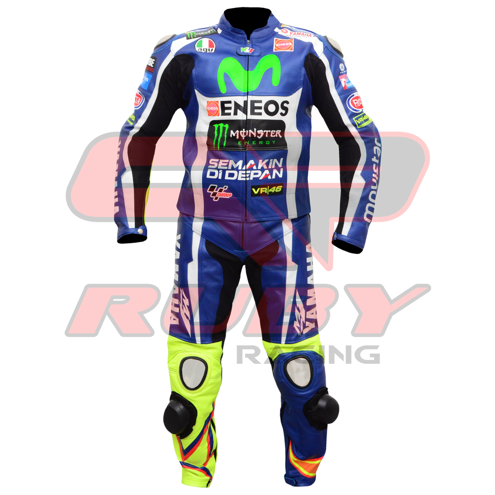 Valentino Rossi VR46 Motorbike Racing Leather Suit