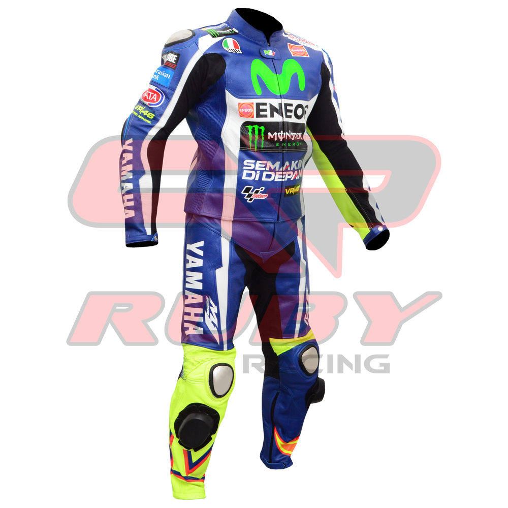 Valentino Rossi VR46 Motorbike Racing Leather Suit Right View