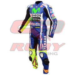 Valentino Rossi VR46 Motorbike Racing Leather Suit Left View