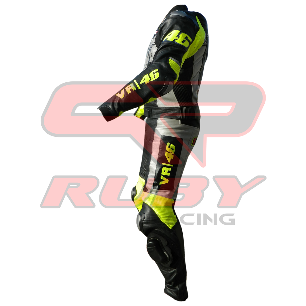 Valentino Rossi Winter Test Motorbike Racing Leather Suit Left View