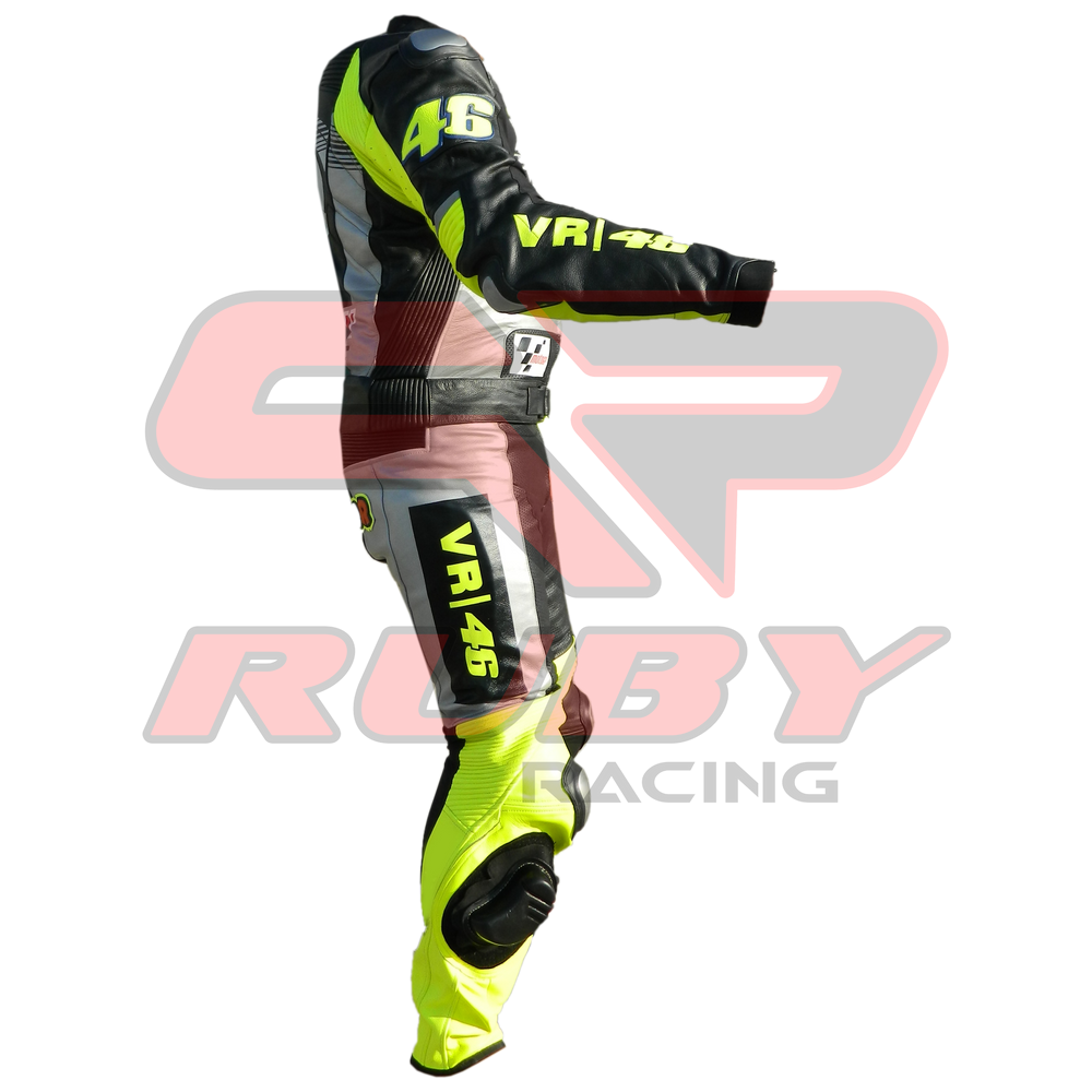 Valentino Rossi Winter Test Motorbike Racing Leather Suit Right View