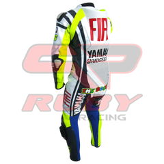 Rossi Fiat Motorbike Racing Suit Back View
