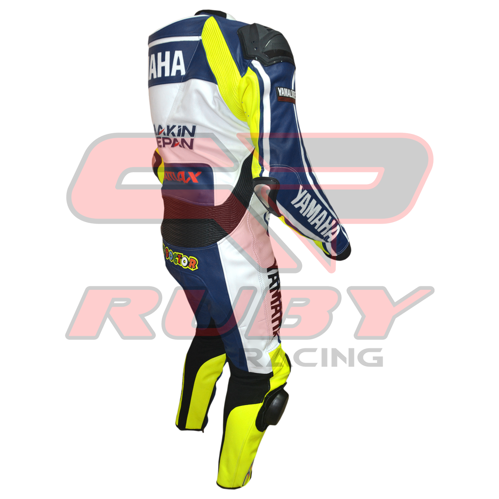 Rossi MotoGP Racing Leather Suit Back View-2