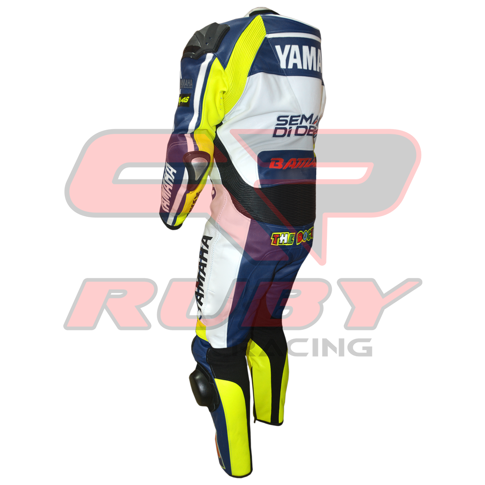 Rossi MotoGP Racing Leather Suit Back View-1