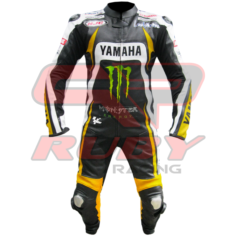 Mens Motorbike Racing Leather Suit Front View