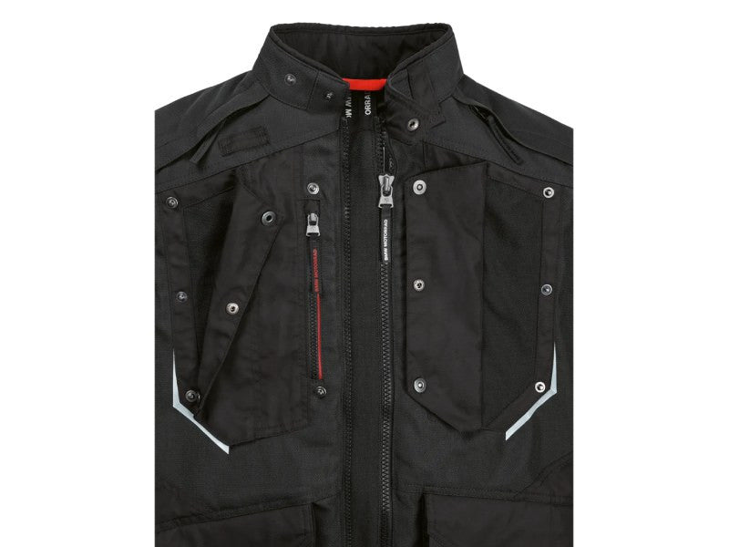 bmw gs rallye gtx motorcycle jacket chest ventilation pocket detail adventure riding gear