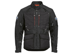 bmw gs rallye gtx motorcycle jacket for men black front view adventure touring riding jacket