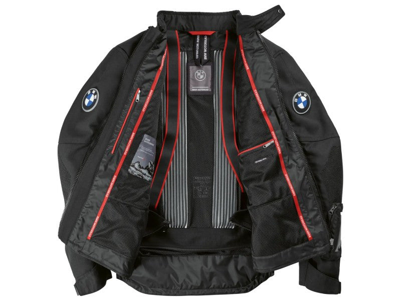 bmw gs rallye gtx motorcycle jacket interior mesh lining and storage pockets